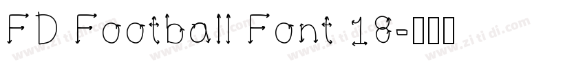 FD Football Font 18字体转换